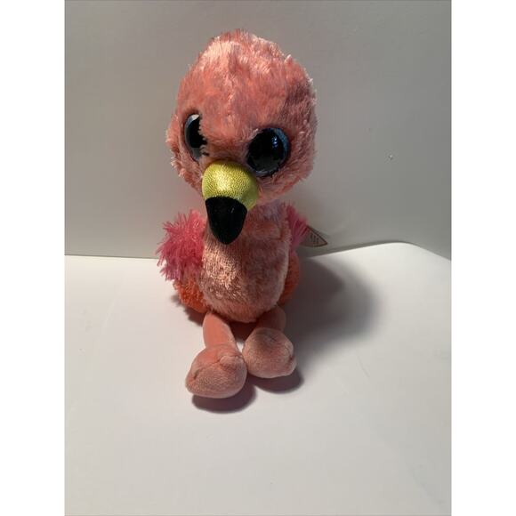 TY Beanie Boos 6” Gilda PINK Flamingo Small Stuffed Animal Toy Plush with Tags - Picture 1 of 2